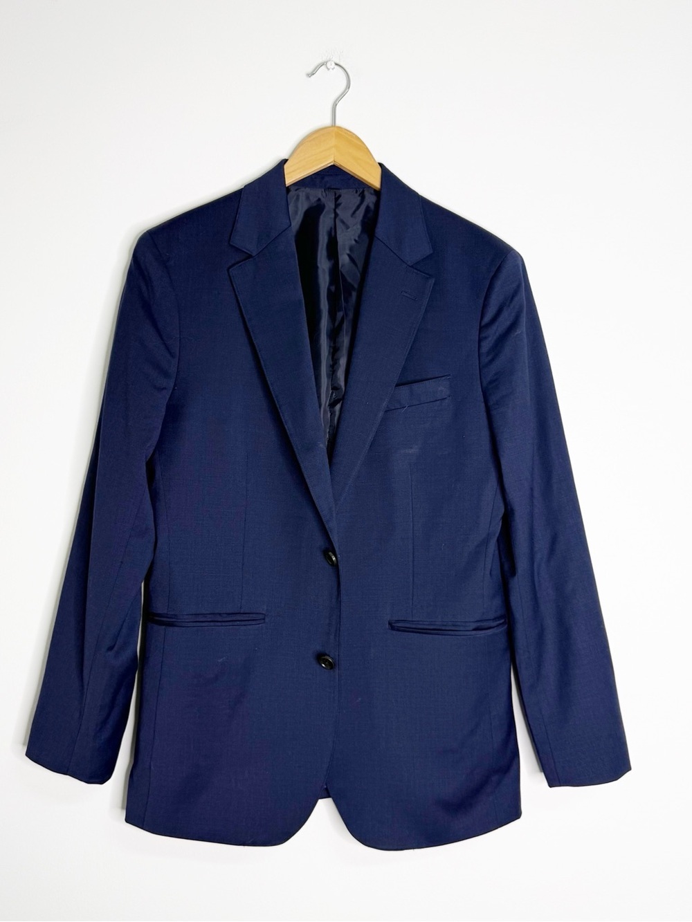 Bonobos Jetsetter Wool Blazer 38R Slim Fit Navy Sport Coat
